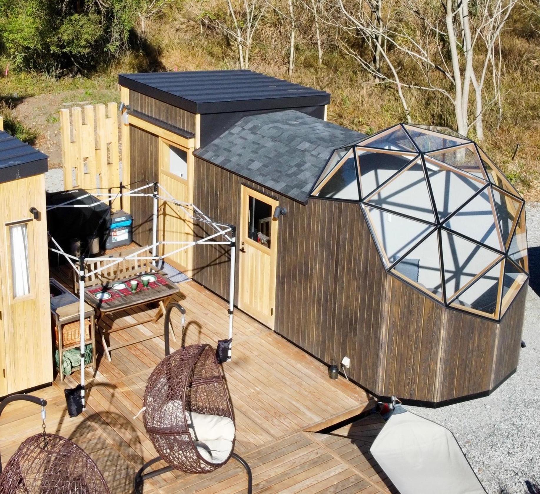 Hôtel Fuji Dome Glamping à Fujikawaguchiko Extérieur photo