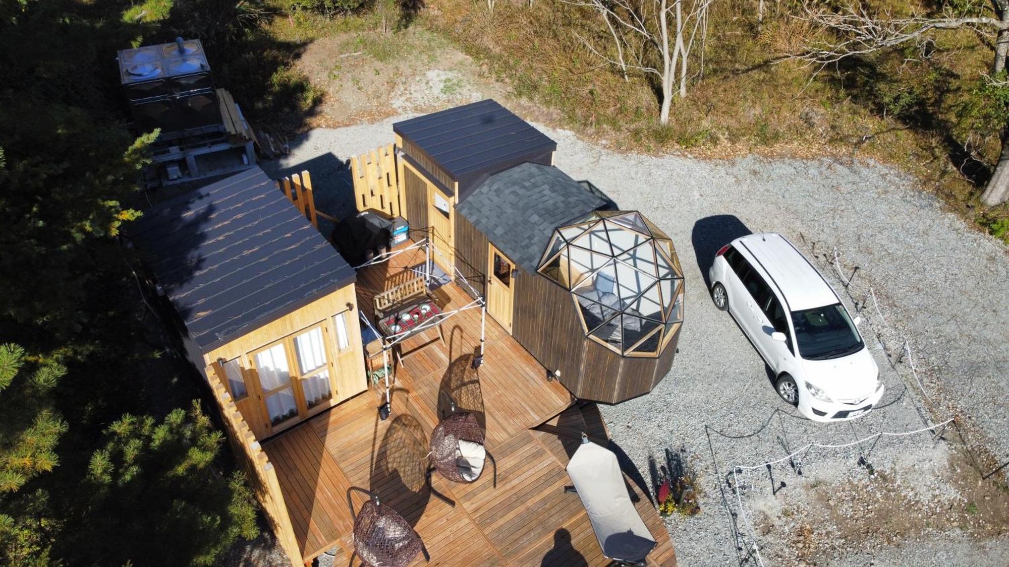 Hôtel Fuji Dome Glamping à Fujikawaguchiko Extérieur photo