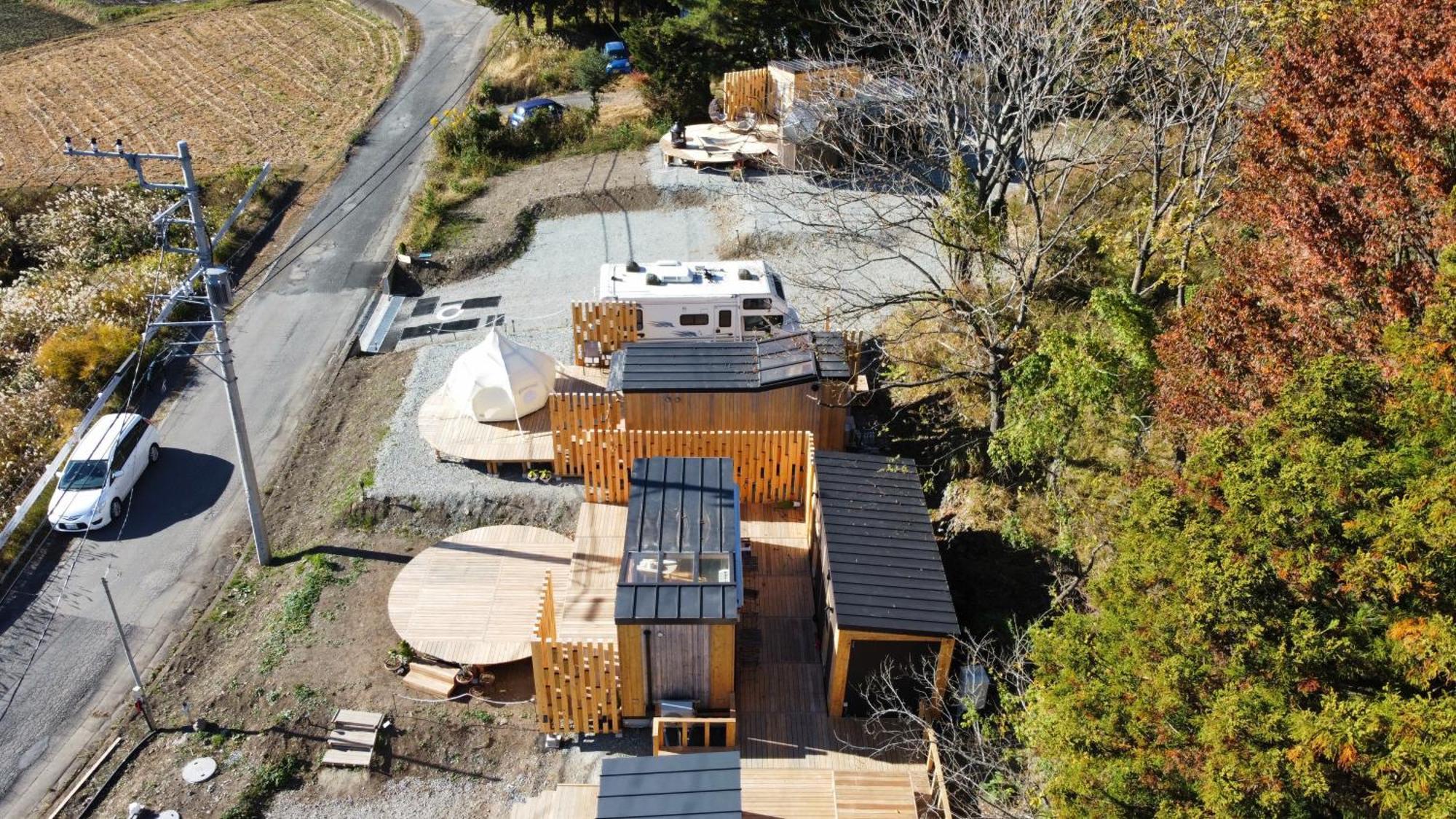 Hôtel Fuji Dome Glamping à Fujikawaguchiko Extérieur photo