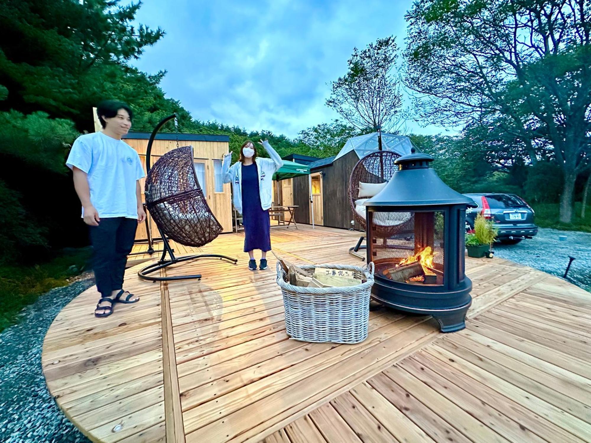 Hôtel Fuji Dome Glamping à Fujikawaguchiko Extérieur photo