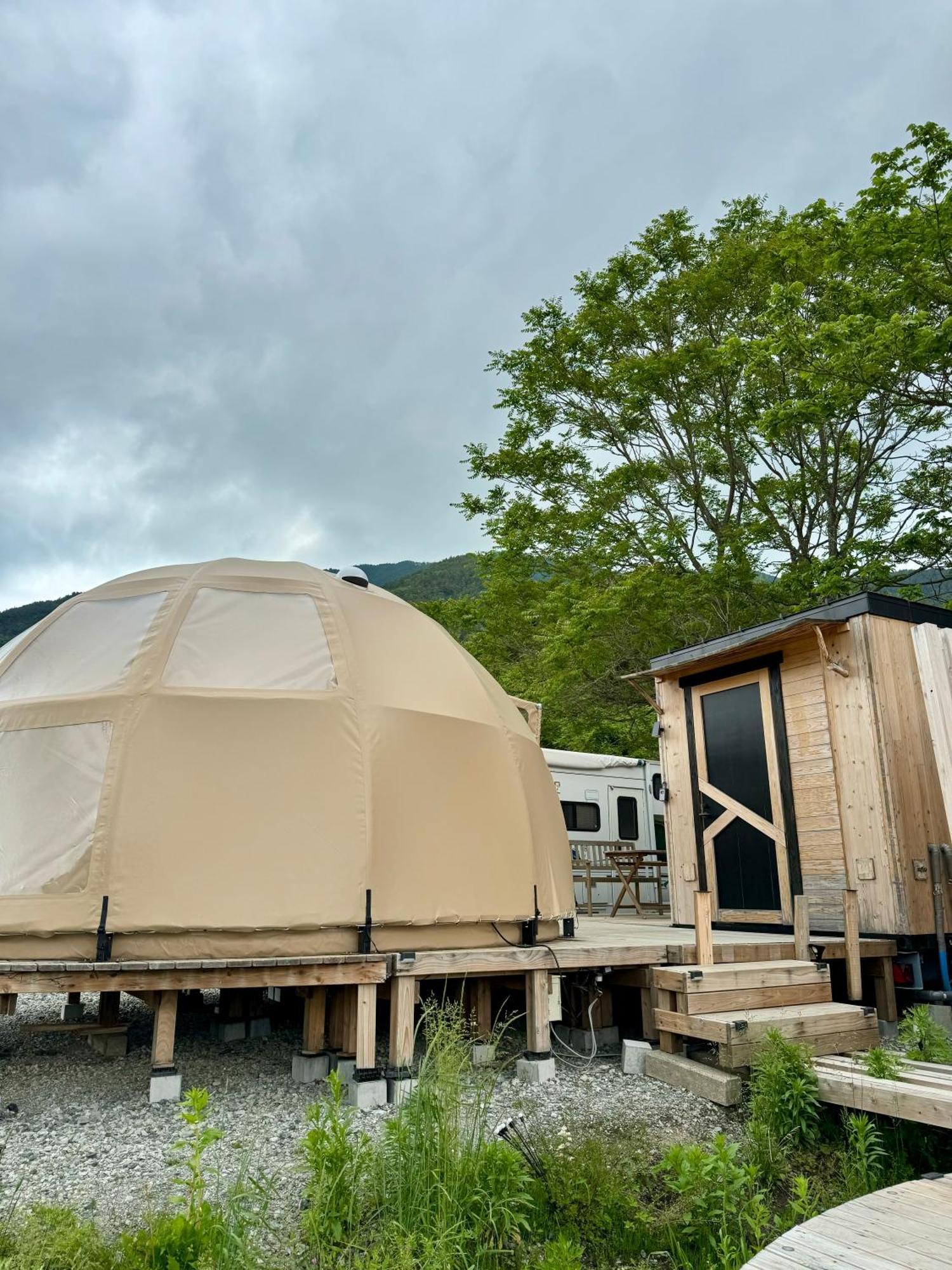 Hôtel Fuji Dome Glamping à Fujikawaguchiko Extérieur photo