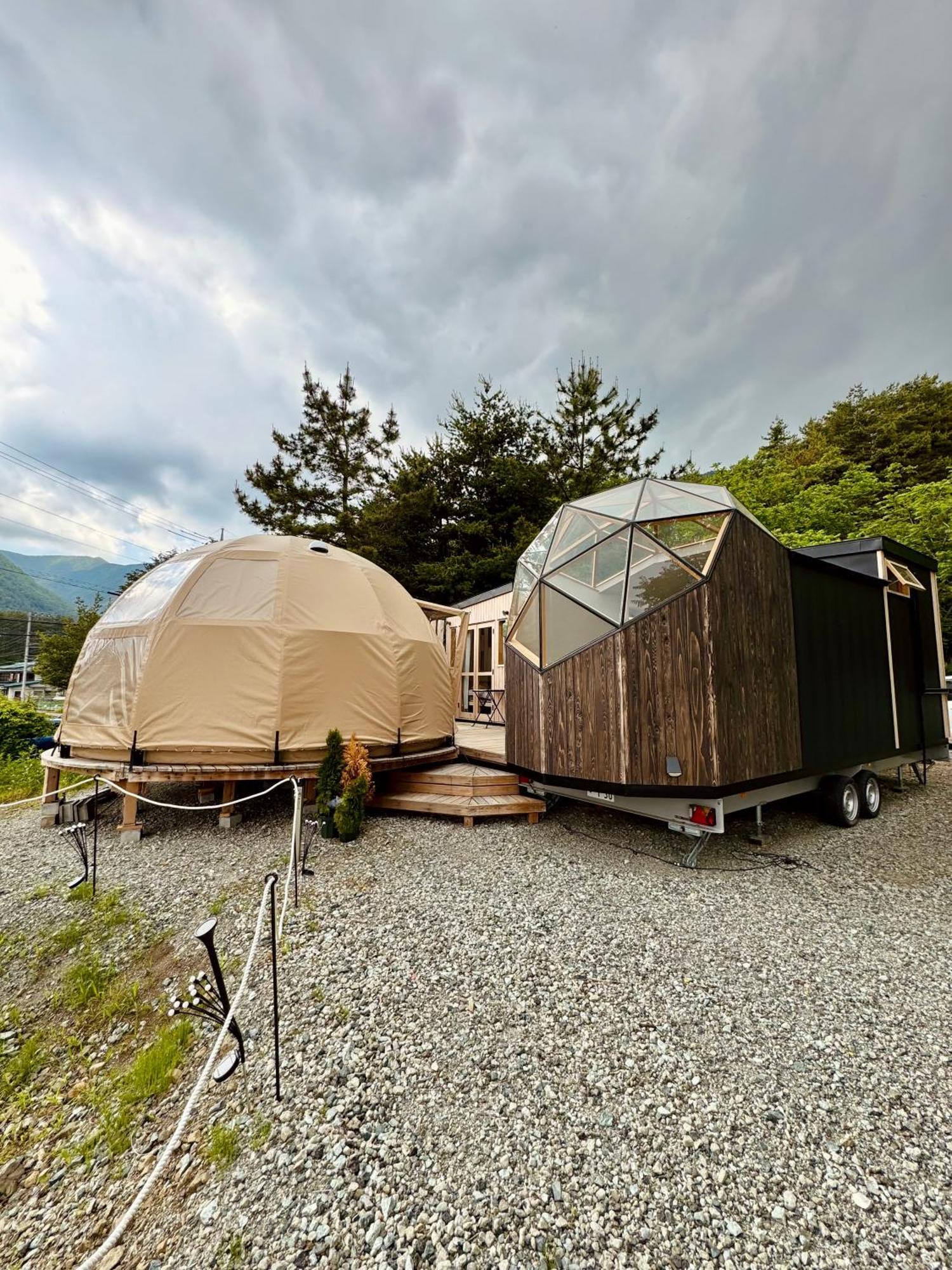 Hôtel Fuji Dome Glamping à Fujikawaguchiko Extérieur photo